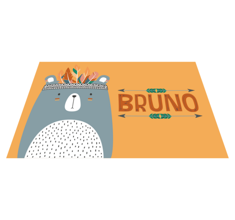 Tischset kinder mit süßer bärenillustration - TenStickers