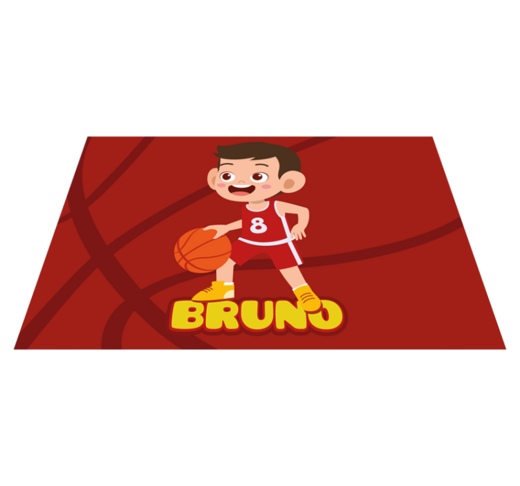 Tischset kinder fröhlicher basketballspieler - TenStickers