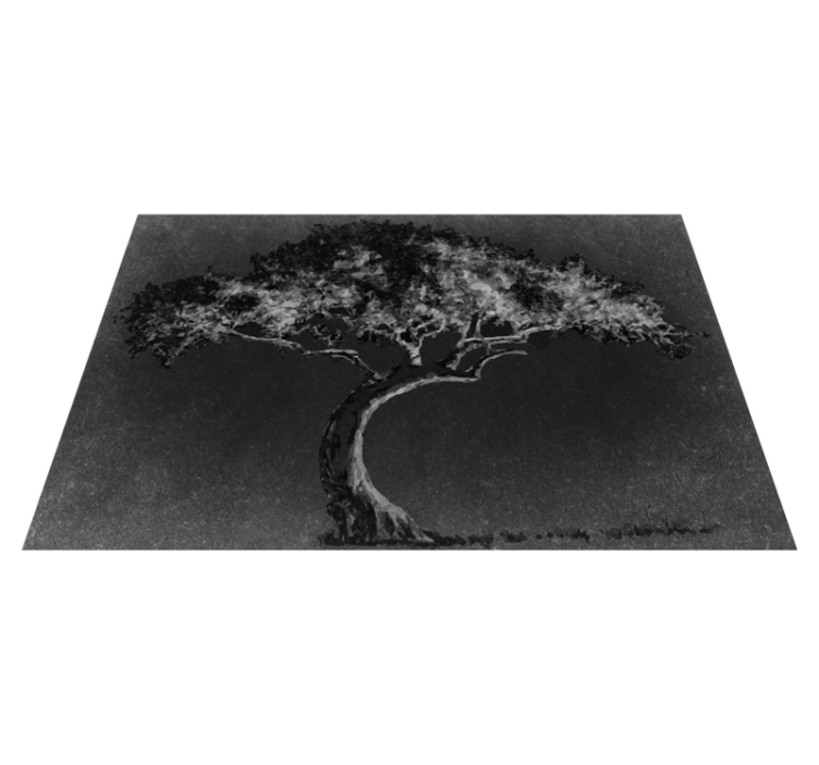 Tischset textur baum-silhouette kunst - TenStickers