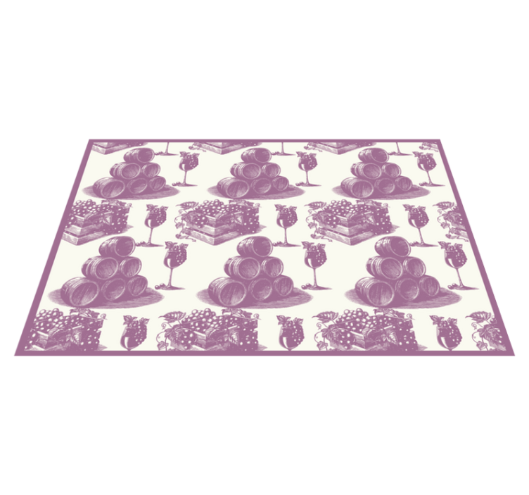 Tischset modern weinfass-stapel - TenStickers