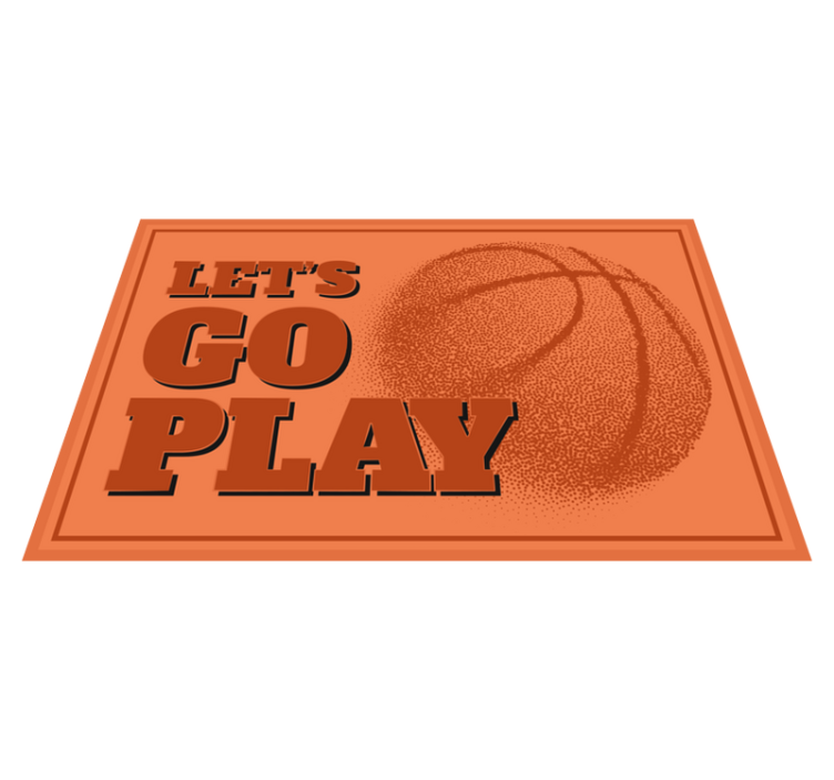 Tischsets originell Basketball, lass uns spielen gehen - TenStickers