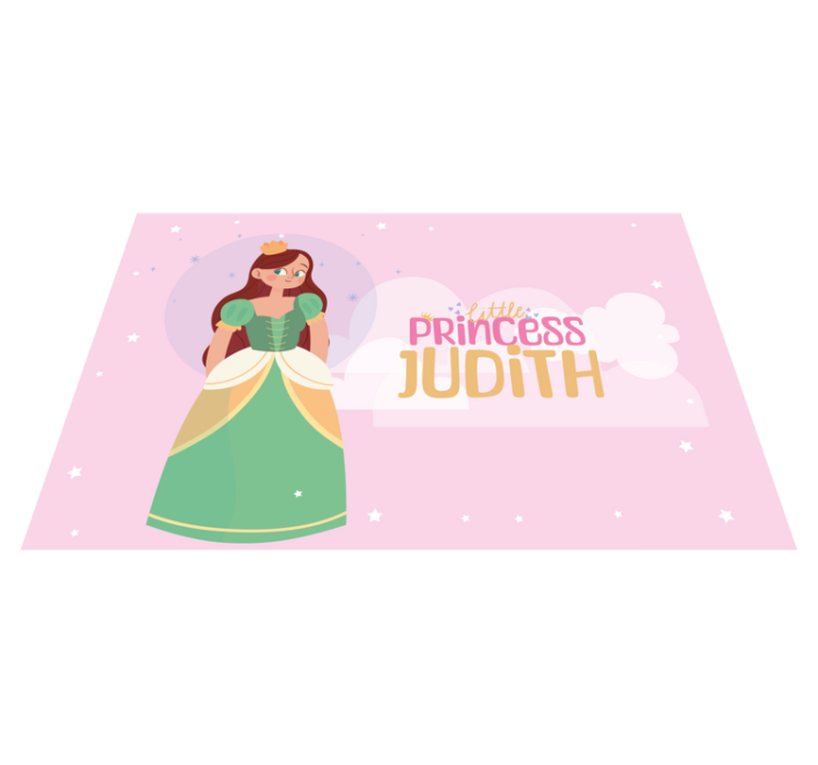 Tischset mit Namen kleine Prinzessin - TenStickers