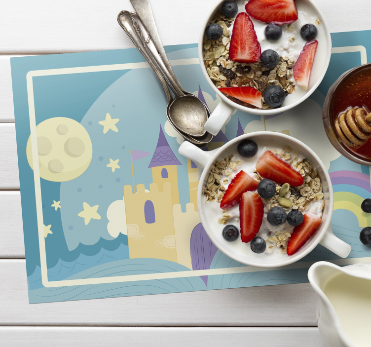 Tischset Kinder Prinzessinnenpalast - TenStickers