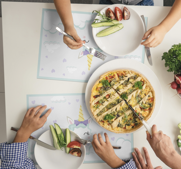 Tischset Kinder Schönes Einhorn - TenStickers