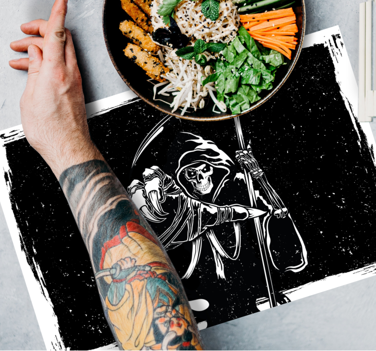 Tischset modern Böse silhouette original-aufkleber - TenStickers