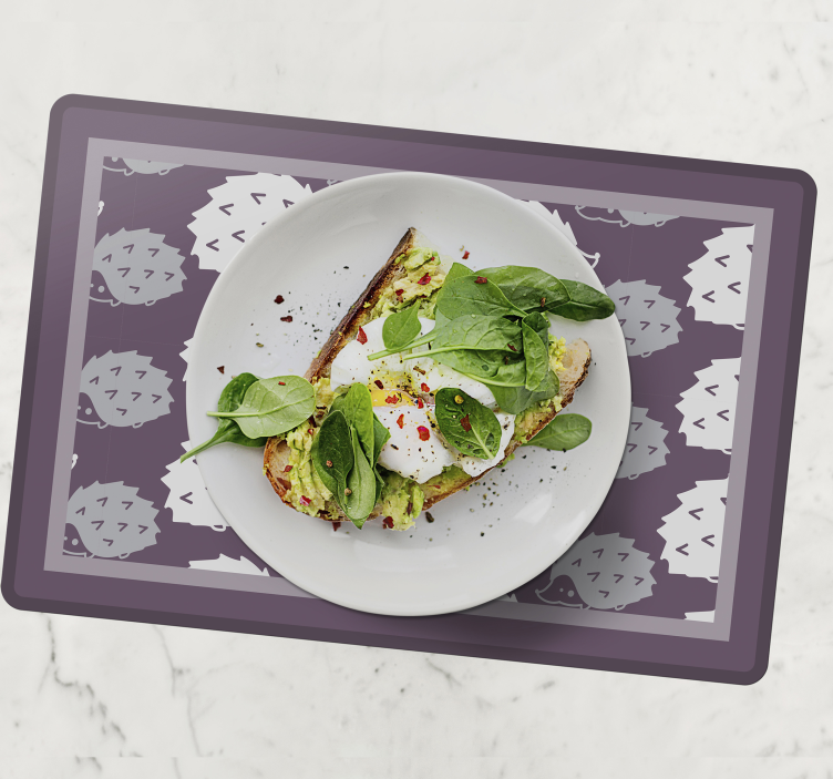 Tischset zuhause einfaches Stachelschwein - TenStickers