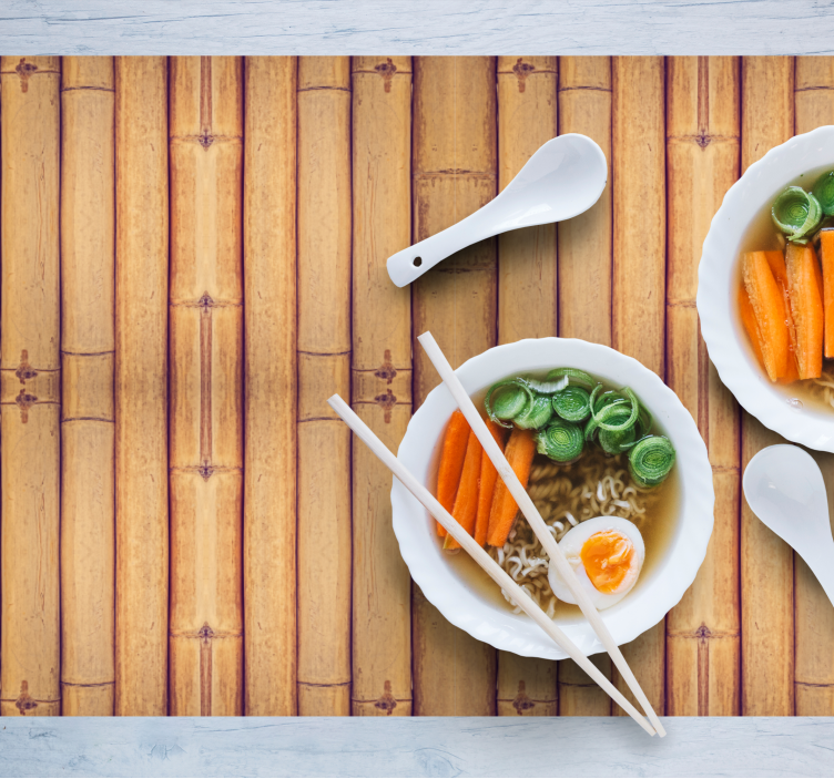 Tischset Textur Bambus-holz-textur-effekt - TenStickers