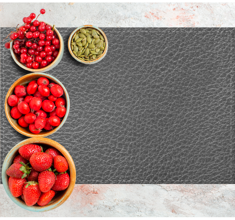 Tischset Textur Grauer ledereffekt - TenStickers