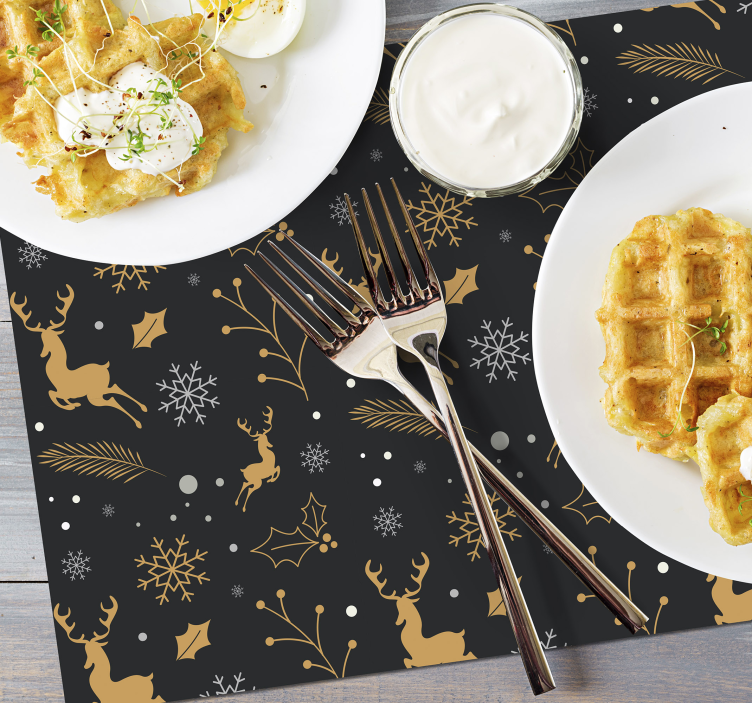 Tischset Weihnachten Frohe Weihnachten Komposition - TenStickers