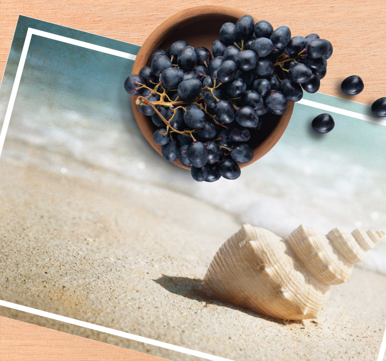 Tischsets originell elegantes muscheldisplay - TenStickers