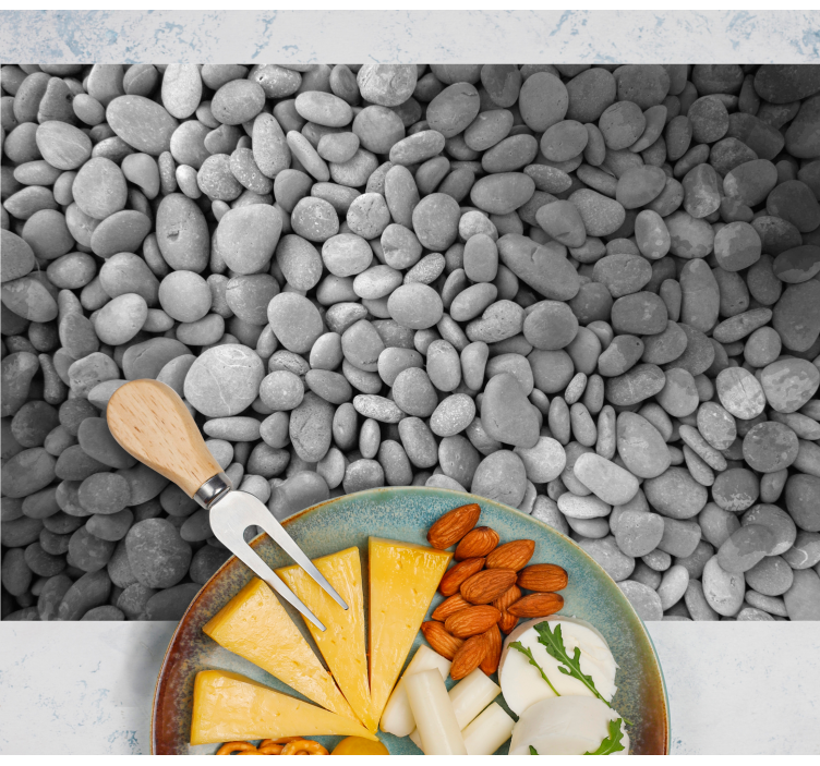 Tischset elegant Graue steine - TenStickers