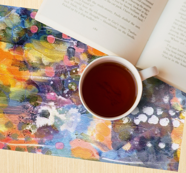 Tischset Zuhause Abstrakte malerei und punkte - TenStickers