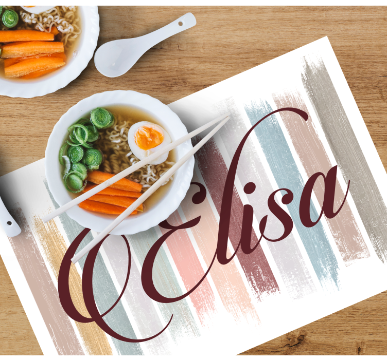 Tischsets originell Erdfarbene pinselstriche - TenStickers