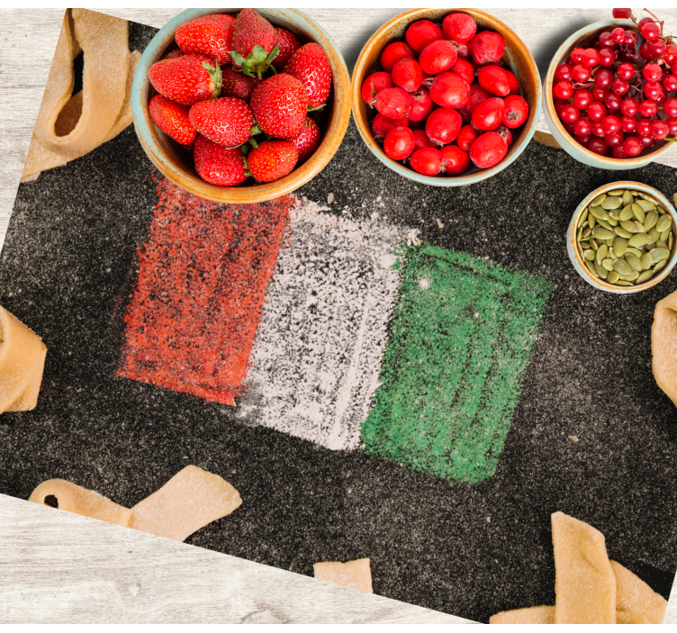 Tischset zuhause Italienische flagge - TenStickers