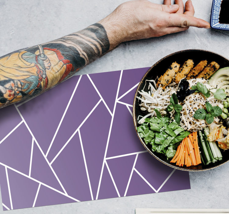 Tischset elegant lila Hintergrund - TenStickers