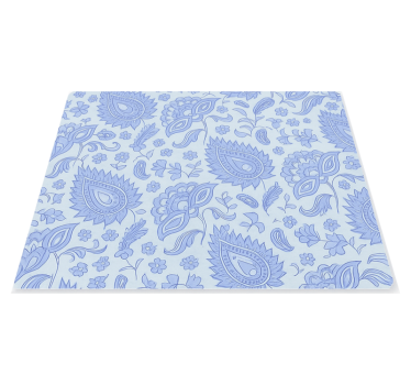 Tischsets originell mit blauem paisleymuster - TenStickers