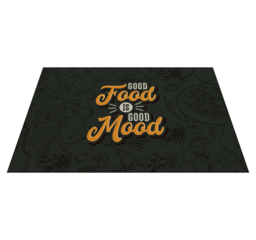 Good Food Zitat Vinyl-Tischsets - TenStickers