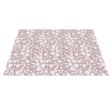 Elegante Blumenmuster florale Vinyl Tischsets - TenStickers