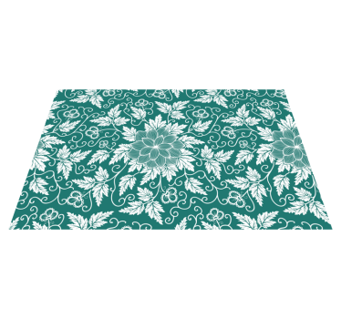Traditionelle Blumen Ornament Vinyl Tischsets - TenStickers