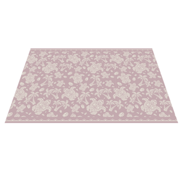 Tischset textur mit floralem motiv - TenStickers