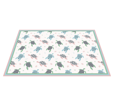 Platzset Tiere Pastelltöne Schildkröten - TenStickers