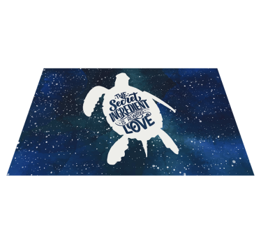 Platzset Schildkröte mit Galaxienmuster - TenStickers