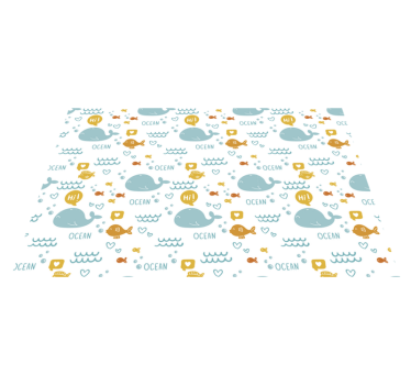 Platzset Fisch Bunter und fröhlicher Ozean - TenStickers