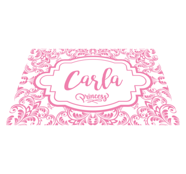 Tischset mit namen im eleganten design - TenStickers