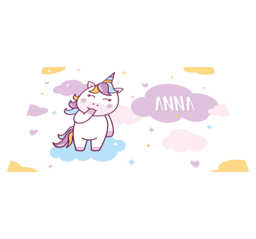 Kinder Tischset Einhorn anpassbar - TenStickers