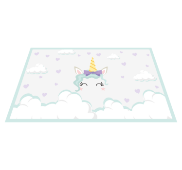 Kinder Tischset Schönes Einhorn - TenStickers