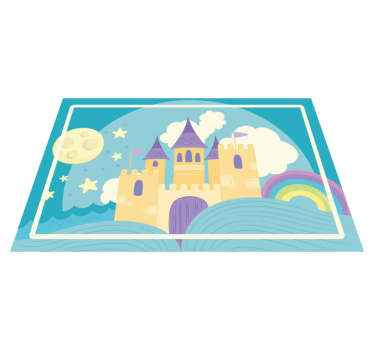 Kinder Tischset Prinzessinnenschloss - TenStickers