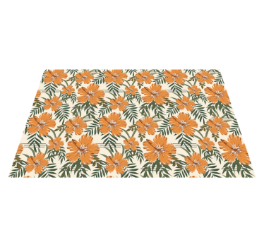 Tischsets originell mit tropischem blumenmuster - TenStickers