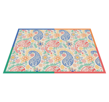 Tischset Paisley buntes paisley - TenStickers