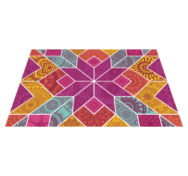 Tischsets originell mit buntem geometrischem muster - TenStickers