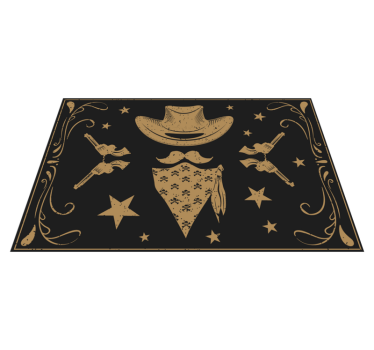 Tischsets originell im cowboy-stil - TenStickers