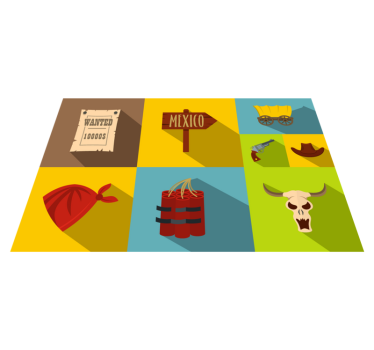 Tischsets originell im mexikanischen stil - TenStickers