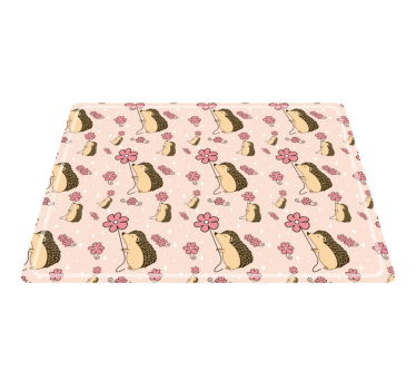 Tischsets originell mit süßem igelmuster - TenStickers