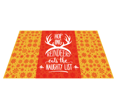 Platzset Weihnachten Rentier zitat - TenStickers