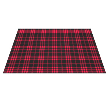 Platzset Weihnachten Roter tartan - TenStickers