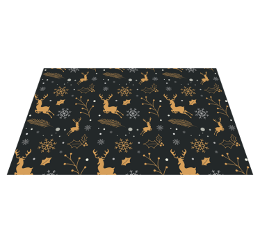 Platzset Weihnachten Frohe weihnachten Komposition - TenStickers