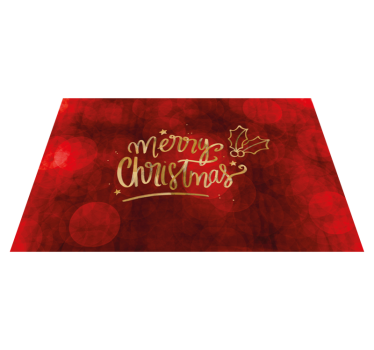 Platzset Weihnachten Frohe weihnachten in rot - TenStickers