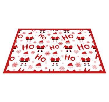Platzset Weihnachten Santa Claus und hohoho Muster - TenStickers