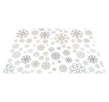 Tischset weihnachten mit bezauberndem schneeflocken-muster - TenStickers