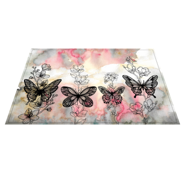 Tischset zuhause Kunstschmetterling - TenStickers