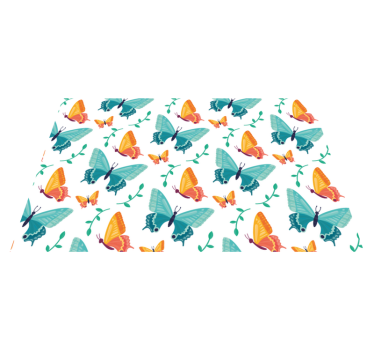 Tischsets originell mit buntem schmetterlingsmuster - TenStickers