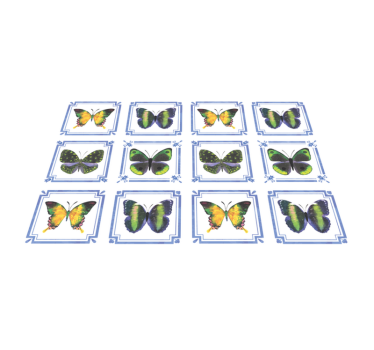 Tischsets originell mit schmetterlingsmuster - TenStickers