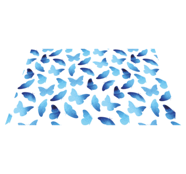 Tischset rechteckig Blau gestrichen - TenStickers