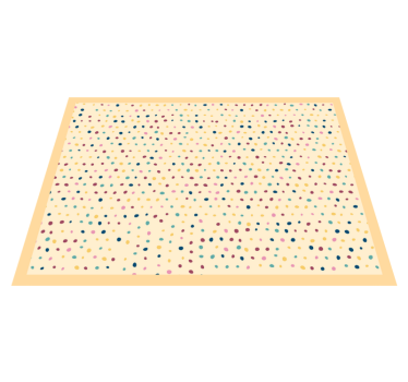 Tischset textur mit punkten muster - TenStickers