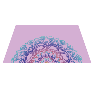 Tischset zuhause Halbes mandala - TenStickers