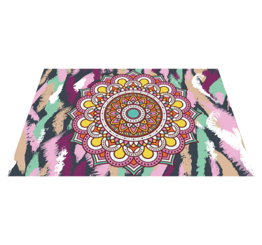 Tischset zuhause Mehrfarbiges mandala - TenStickers